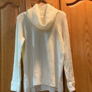 Mac & Jac Cream Cowl Neck Sweater